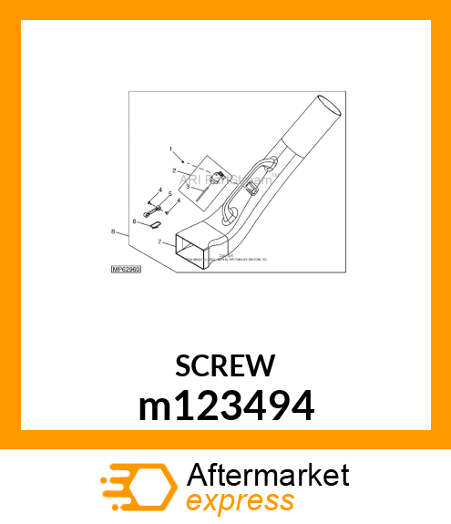 SCREW, M3.5 X 10 HI m123494