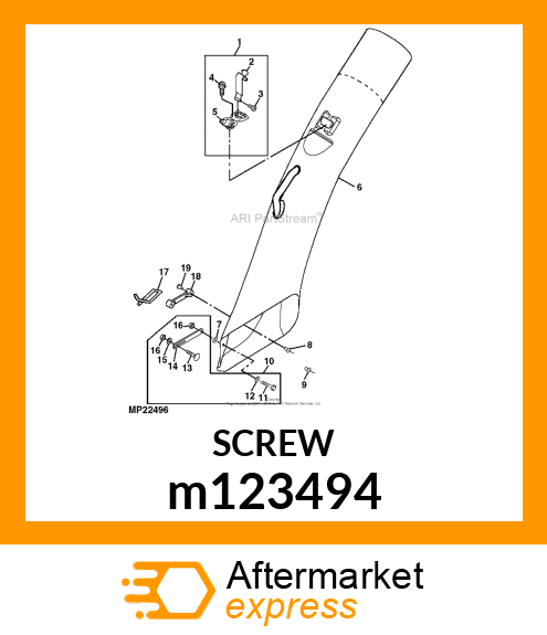 SCREW, M3.5 X 10 HI m123494