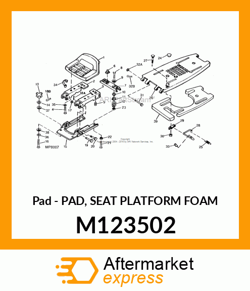 Pad Seat Platform Foam M123502
