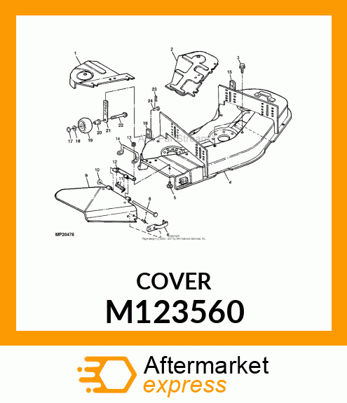 SHIELD, LH DECK M123560