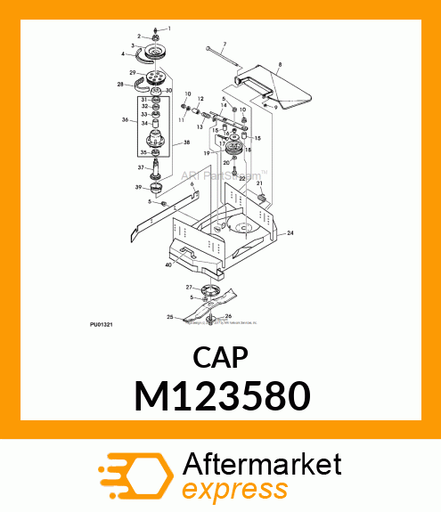 DEFLECTOR, DEFLECTOR, LOWER M123580