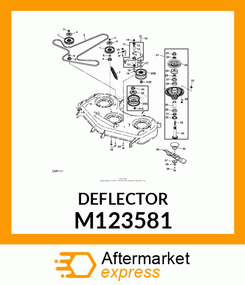 DEFLECTOR, DEFLECTOR, UPPER M123581