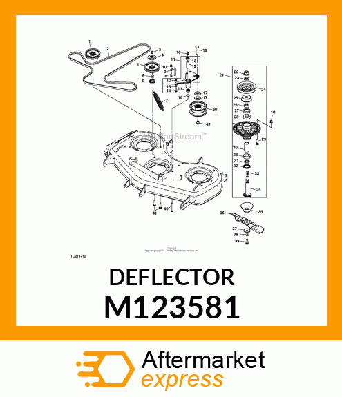 DEFLECTOR, DEFLECTOR, UPPER M123581