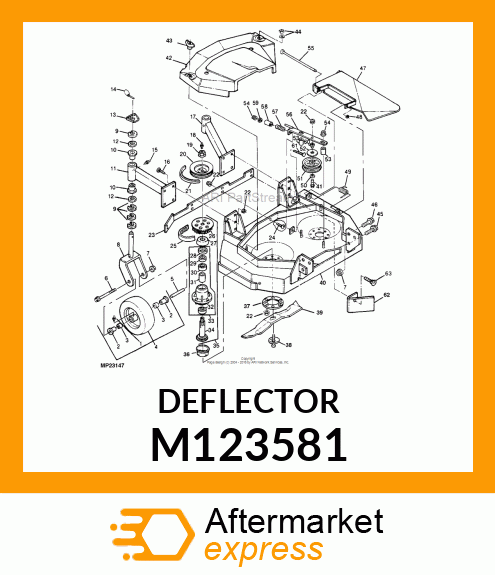 DEFLECTOR, DEFLECTOR, UPPER M123581