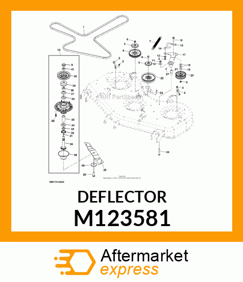 DEFLECTOR, DEFLECTOR, UPPER M123581