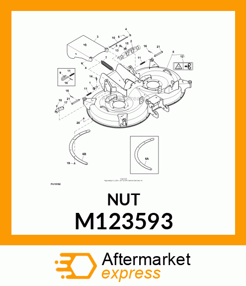 LOCK NUT, NUT, CLAMP M123593