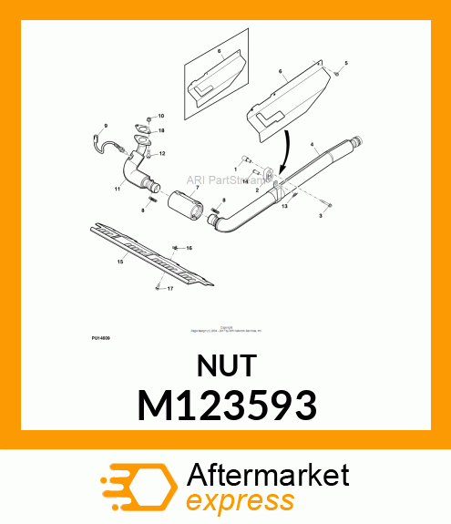 LOCK NUT, NUT, CLAMP M123593