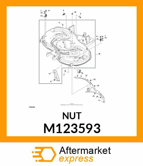 LOCK NUT, NUT, CLAMP M123593