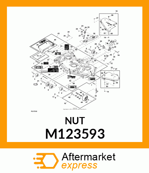 LOCK NUT, NUT, CLAMP M123593