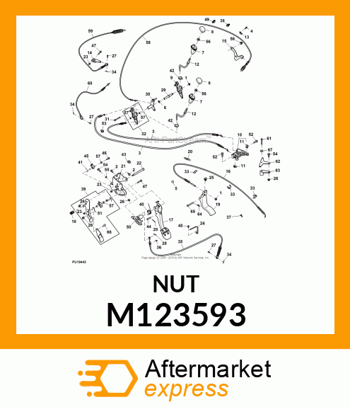 LOCK NUT, NUT, CLAMP M123593