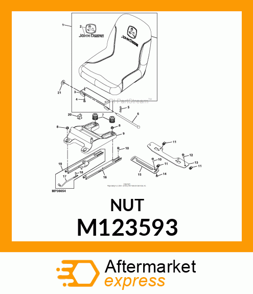 LOCK NUT, NUT, CLAMP M123593