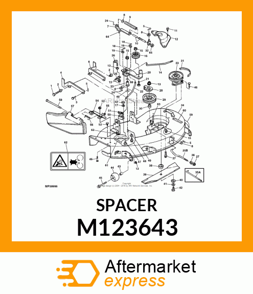 SPACER, SPLIT M123643