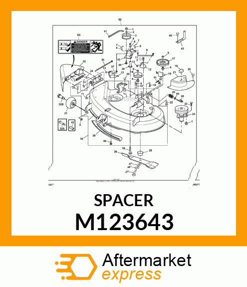 SPACER, SPLIT M123643