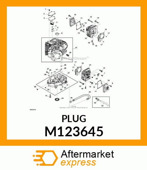 FITTING, PLUG M123645