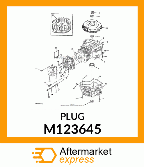 FITTING, PLUG M123645