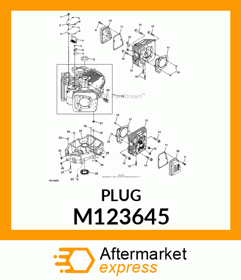 FITTING, PLUG M123645