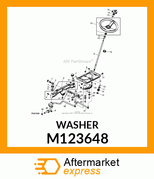 WASHER, 31.8 OD X 19.8 ID X 1.5 TK M123648