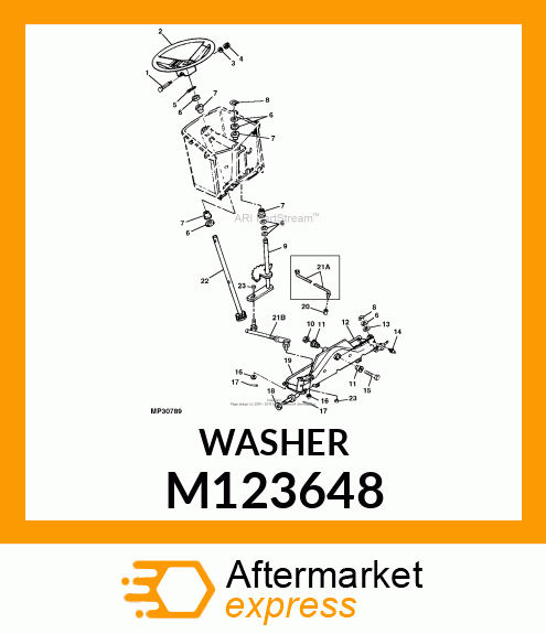 WASHER, 31.8 OD X 19.8 ID X 1.5 TK M123648