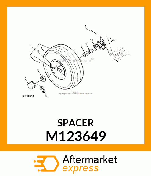 2PK Spacer Split 25.9 M123649