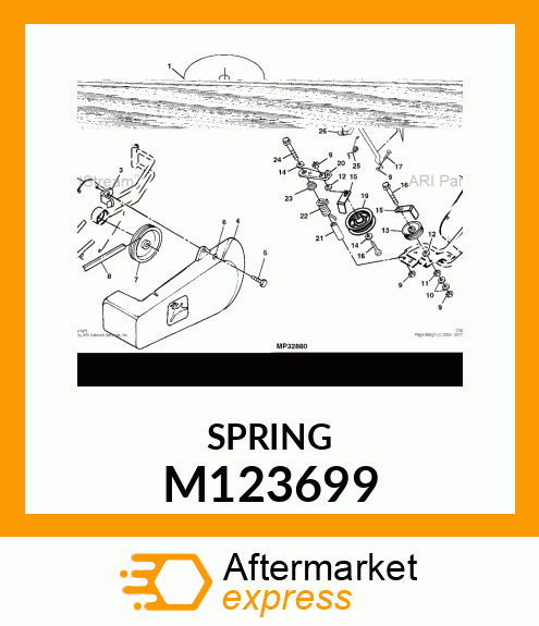 SPRING, IDLER 38PF M123699