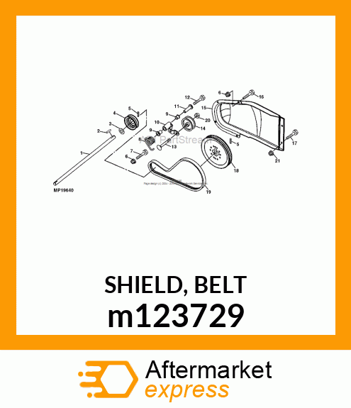 SHIELD, BELT m123729