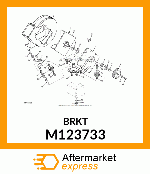 BRACKET, IDLER STOP M123733