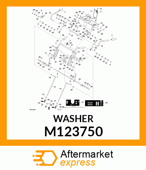 WASHER, WASHER, PLASTIC M123750