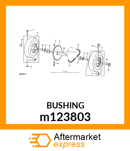 BUSHING, WHEEL m123803