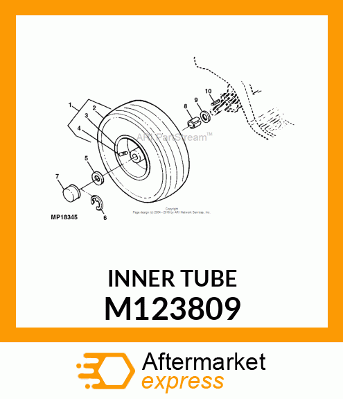 TUBE, INNER 20X8.00 M123809