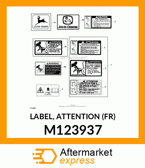 LABEL, ATTENTION (FR) M123937