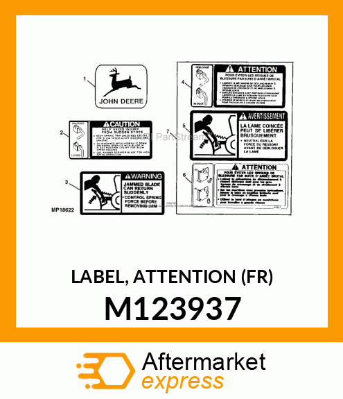 LABEL, ATTENTION (FR) M123937