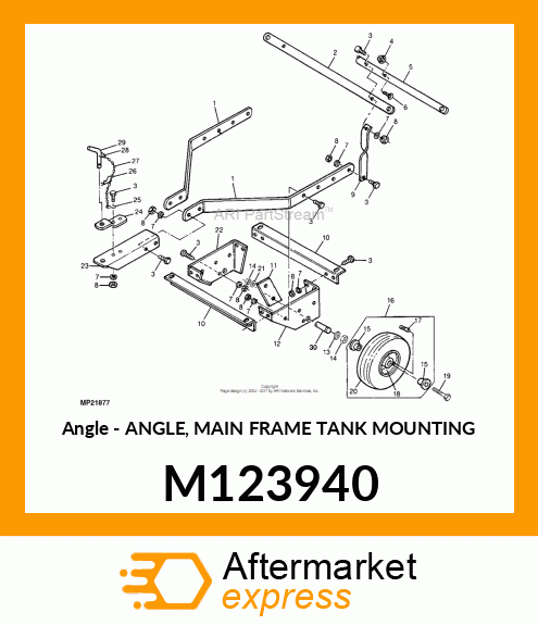 Angle Main Frame Tank Moun M123940