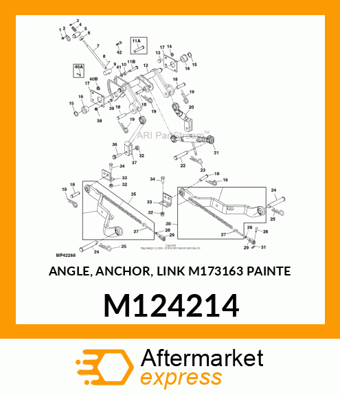 ANGLE, ANCHOR, LINK M173163 PAINTE M124214