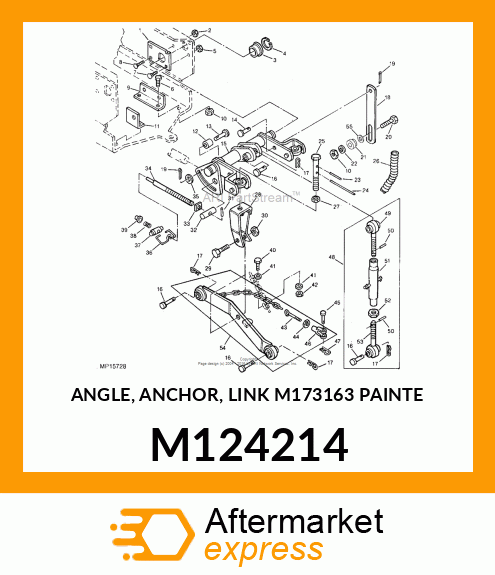 ANGLE, ANCHOR, LINK M173163 PAINTE M124214