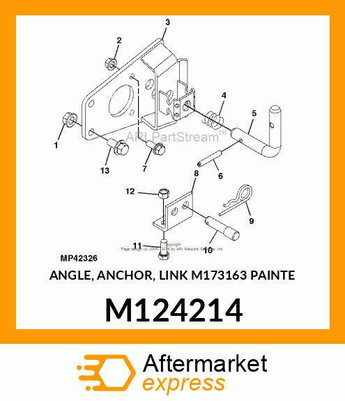 ANGLE, ANCHOR, LINK M173163 PAINTE M124214