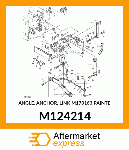 ANGLE, ANCHOR, LINK M173163 PAINTE M124214