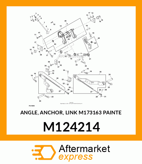 ANGLE, ANCHOR, LINK M173163 PAINTE M124214