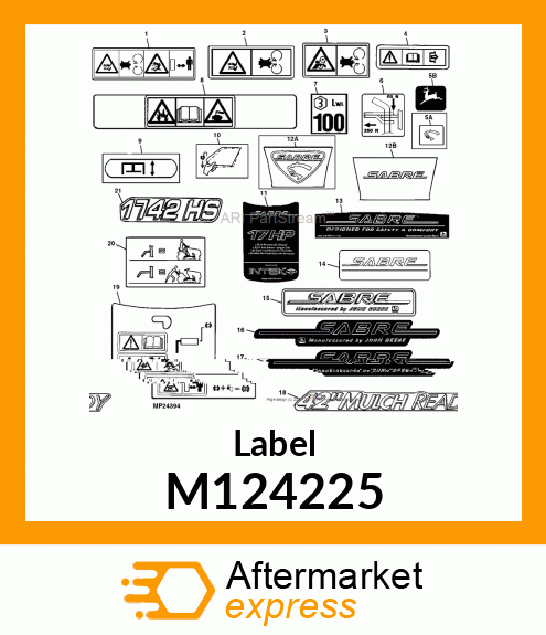 Label M124225