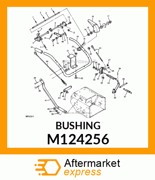 BUSHING, FLANGED NYLON M124256