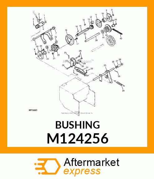 BUSHING, FLANGED NYLON M124256