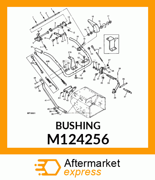 BUSHING, FLANGED NYLON M124256