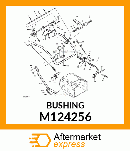 BUSHING, FLANGED NYLON M124256