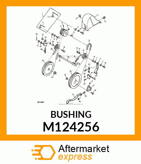 BUSHING, FLANGED NYLON M124256