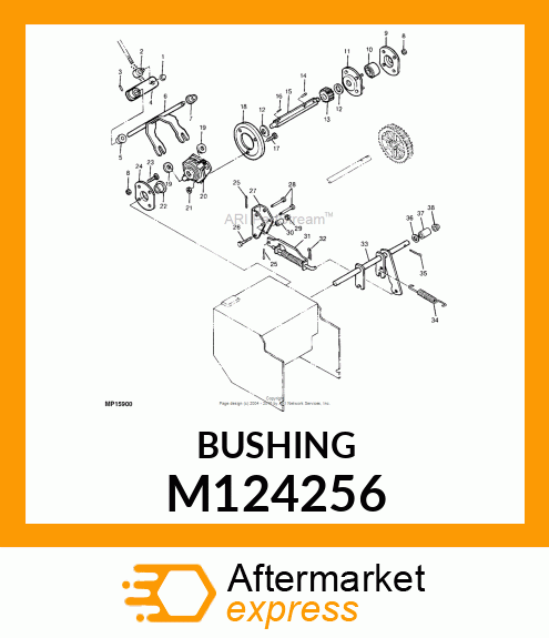 BUSHING, FLANGED NYLON M124256