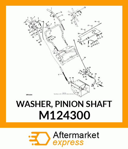 WASHER, PINION SHAFT M124300