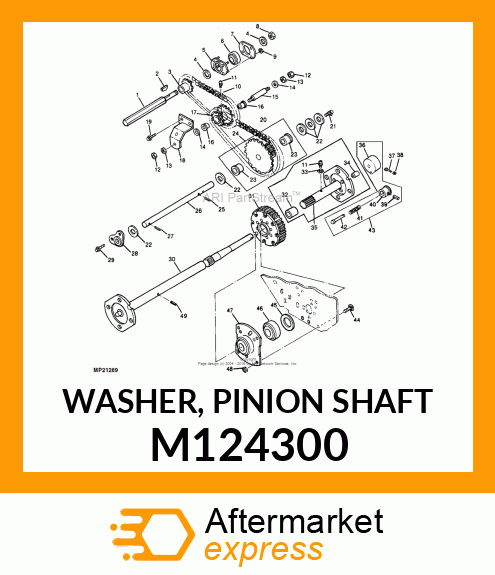 WASHER, PINION SHAFT M124300