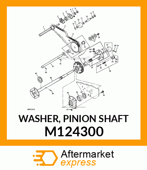 WASHER, PINION SHAFT M124300