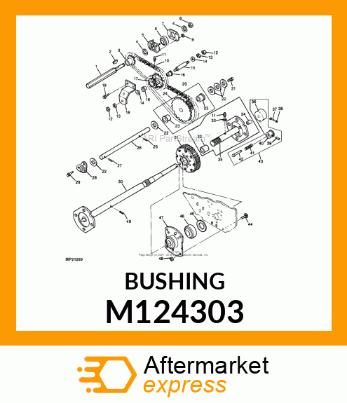 BUSHING, FLANGED M124303