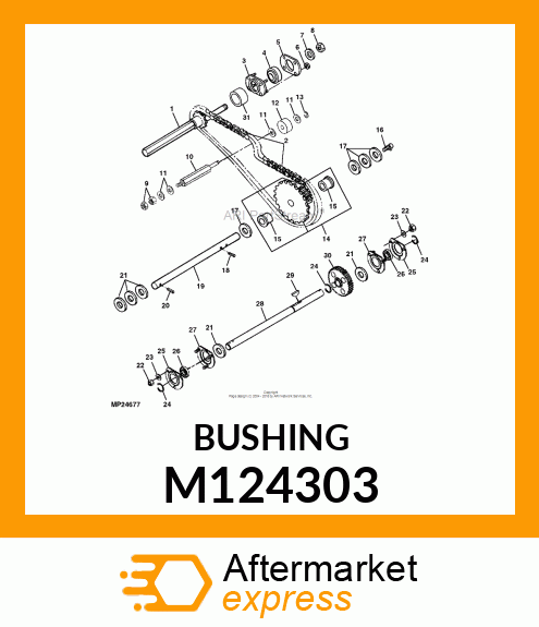 BUSHING, FLANGED M124303