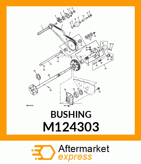 BUSHING, FLANGED M124303